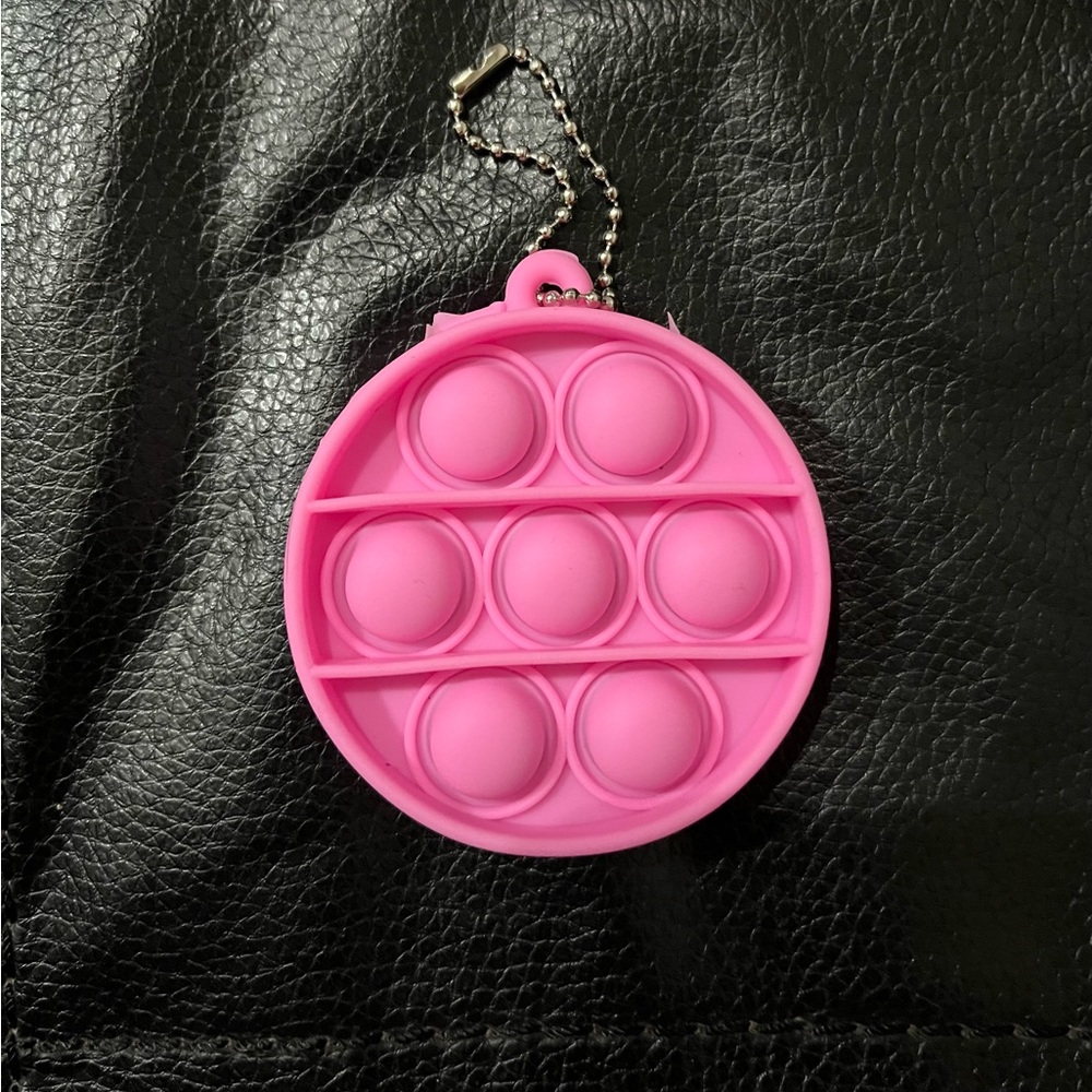 $1 when bundled with another item $5+ Pink pop it fidget toy keychain NWOT